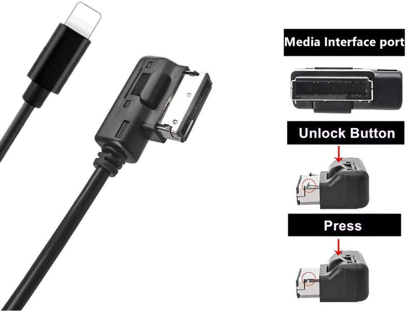 [Australia - AusPower] - MDI MMI Type C AUX Adapter, 2 in 1 Car Music Audio Interface Compatible with Mercedes Benz for Android Galaxy Note Google Pixel Motorola 