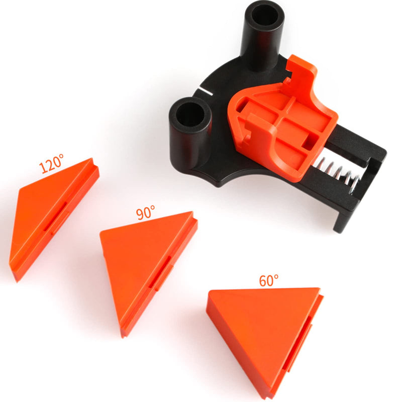 [Australia - AusPower] - 60/90/120 Degree Corner Clamp,Pro Carson Clamps for Woodworking,Adjustable Single Handle Spring Loaded Right Angle Clamp,Tool Gift for Men Father Carpenter, Welding, Drilling, Cabinets, Photo Framing 