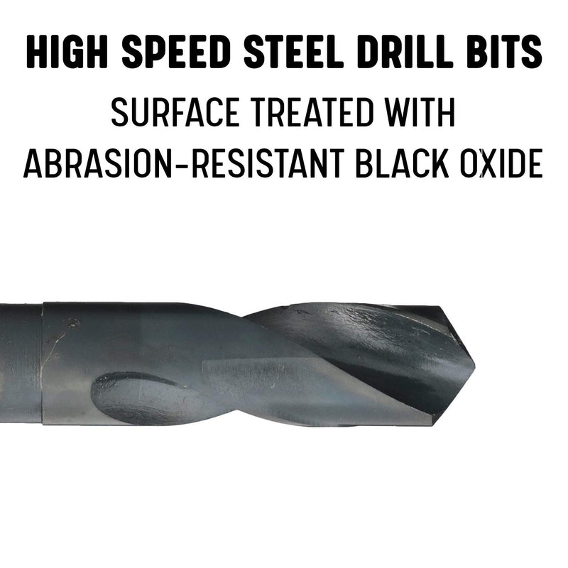 [Australia - AusPower] - Drill America - DWDRSD1 1" Reduced Shank High Speed Steel Drill Bit with 1/2" Shank, DWDRSD Series 1 in 