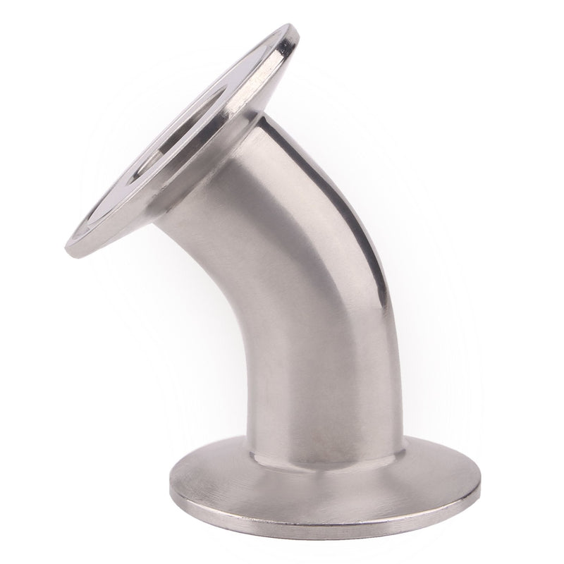 [Australia - AusPower] - DERNORD 45 Degree Elbow | 1 Inch Tube OD Stainless Steel 304 Pipe Fitting Fits Tri Clamp 1.5 inch 1" Pipe OD 