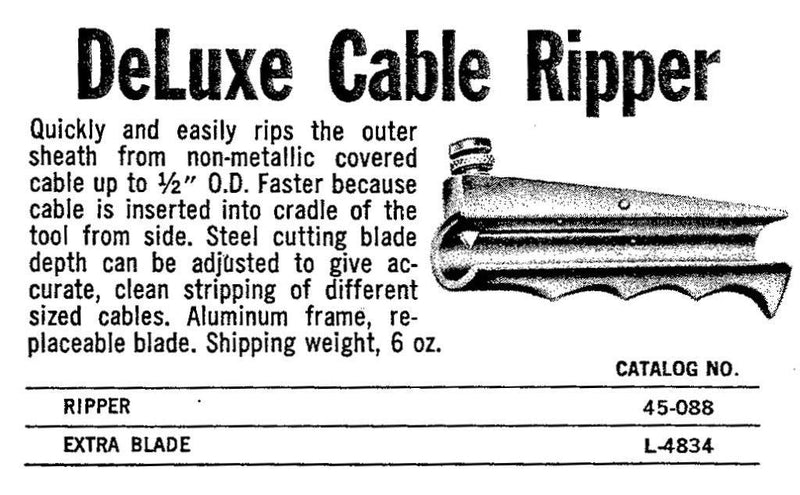 [Australia - AusPower] - IDEAL Electrical 45-025 Lil’ Ripper Stripper – Wire Stripper w/ Slitting Blade, V-Notch, Flat Blade Clip 