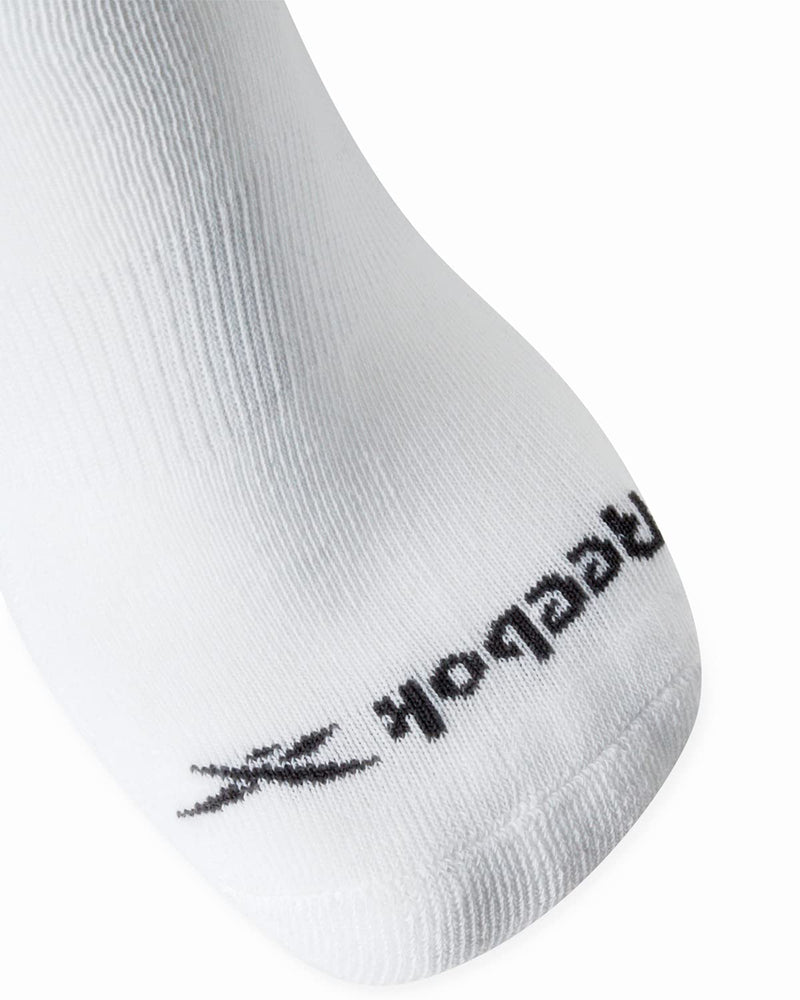 [Australia - AusPower] - Reebok Men's Cushioned Comfort Athletic Performance High Crew Socks (5 Pack) Classic White 6-12.5 