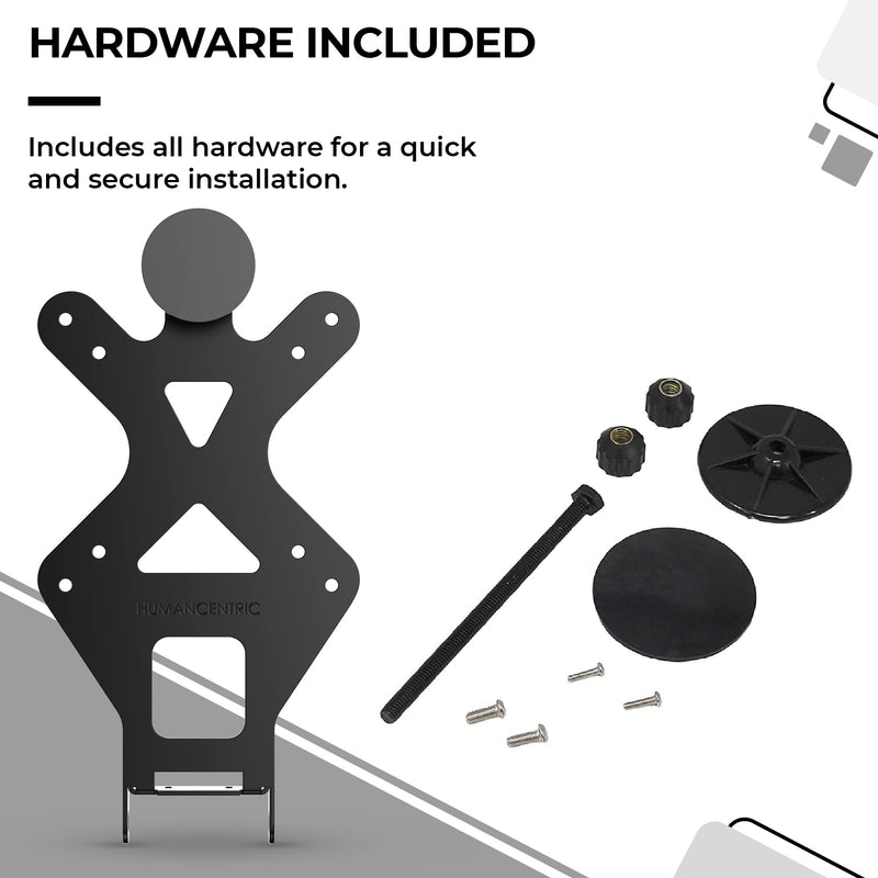 [Australia - AusPower] - HumanCentric VESA Mount Adapter for HP Monitors 22er, 22es, 22f, 23er, 23es, 23f, 24ea, 24ec, 24er, 24es, 24f, 24fw, 25er, 25es, 25f, 27er, 27ea, 27es, 27f, 27fw, 27ec VESA Adapter Bracket (Black) One Pack 