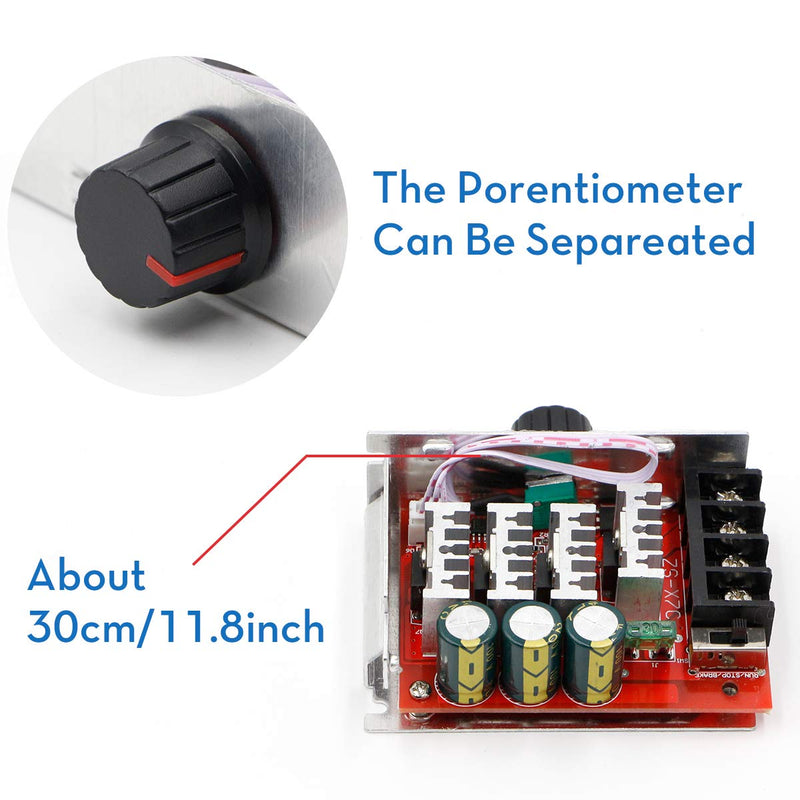[Australia - AusPower] - RioRand PWM DC Motor Speed Controller Switch Control 7-70V 30A Fuse 