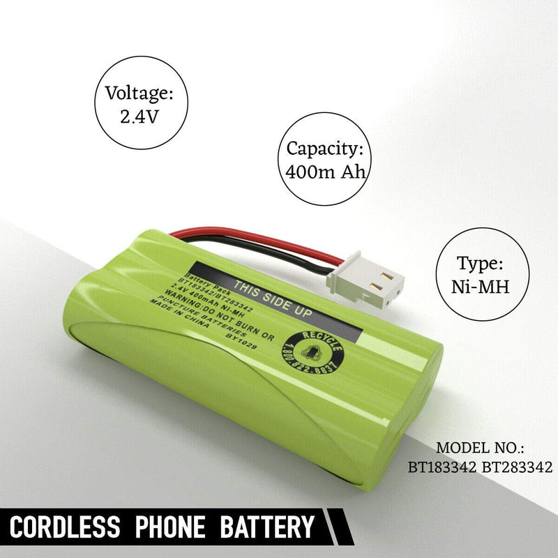 [Australia - AusPower] - 2-Pack Cerepros BT183342 BT283342 Battery Packs for VTech Cordless Phone 