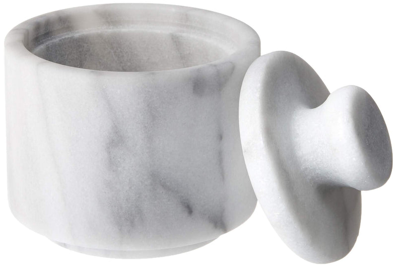 [Australia - AusPower] - Fox Run Marble Salt Cellar, White 3" x 3" 