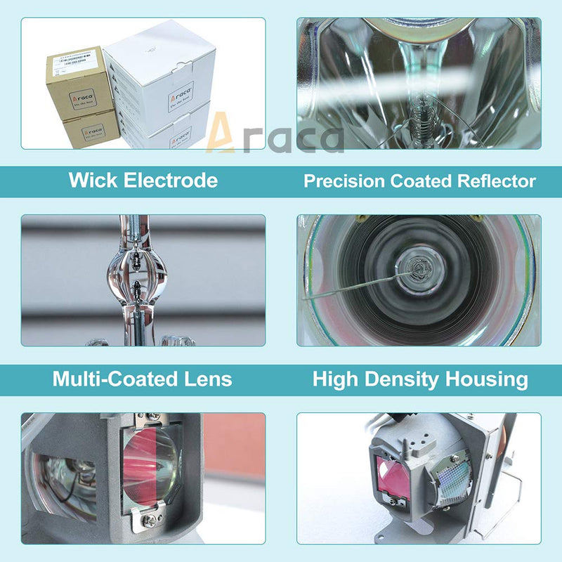 [Australia - AusPower] - Araca for 1610HD /1510X Replacement Projector Lamp with Housing for DELL 330-6581/725-10229 /1610X /KFV6M Replacement Lamp 