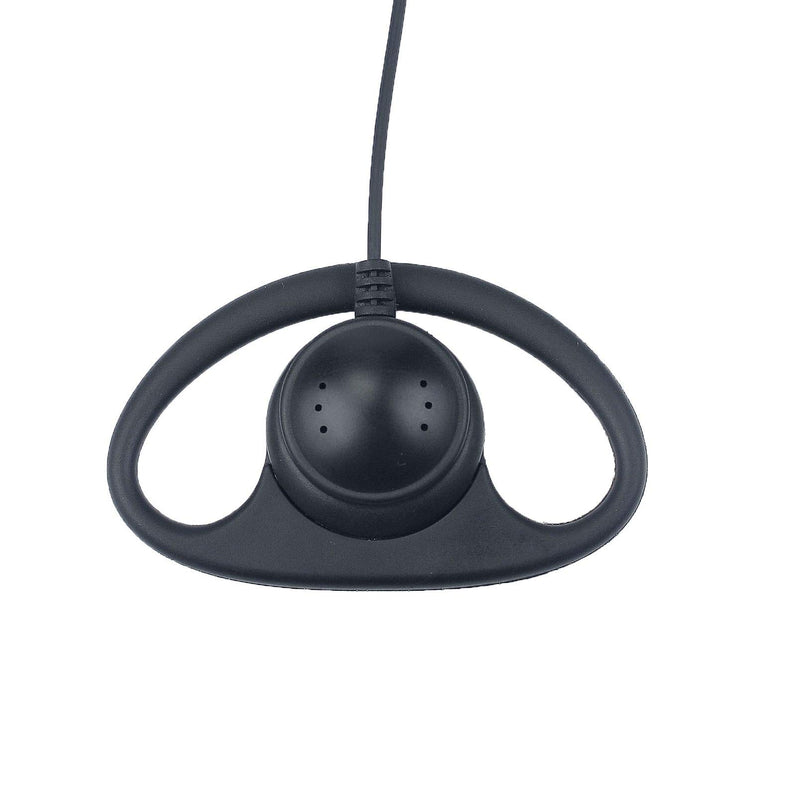 [Australia - AusPower] - Yolipar Single-Wire Earpiece Surveillance Kit Compatible with Retevis, BaoFeng, BTECH, Kenwood, Arcshell AR-5 Walkie Talkie with PTT Mic D-Shaped Clip-Ear Headset(2 PCS) 