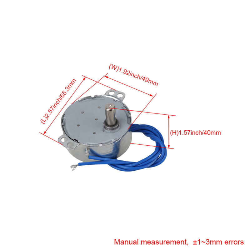 [Australia - AusPower] - CNBTR Synchronous Electric Motor with Dia 7mm Shaft 5-6 RPM AC110V CW/CCW Set of 5 