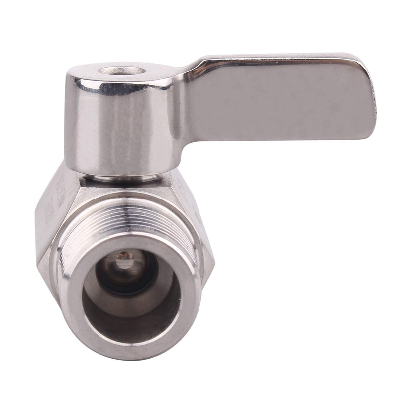 [Australia - AusPower] - DERNORD 1/2" Stainless Mini Ball Valve Female x Male NPT Thread with Stainless Steel Handle Pack of 2 1/2 Inch 