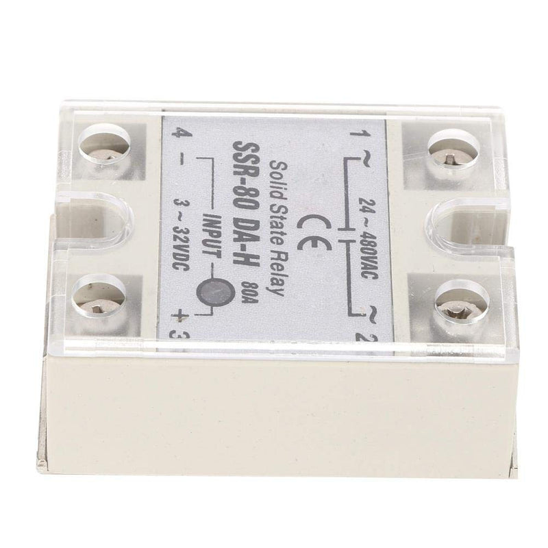 [Australia - AusPower] - FTVOGUE Solid State Relay DC-AC SSR with Non-Contact Switch High Quality SSR-80A-DA-H 24-480VAC 