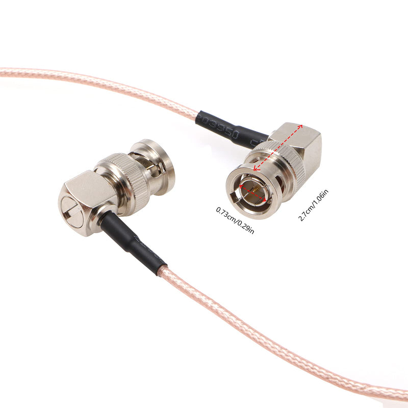 [Australia - AusPower] - Alvin's Cables SDI Cable 3G HD SDI Cable Right Angle BNC for Sony FS5| FS7| FX6, Atomos Shogun Inferno, Atomos Ninja 50CM|19.7inches 90° to 90° Pink 