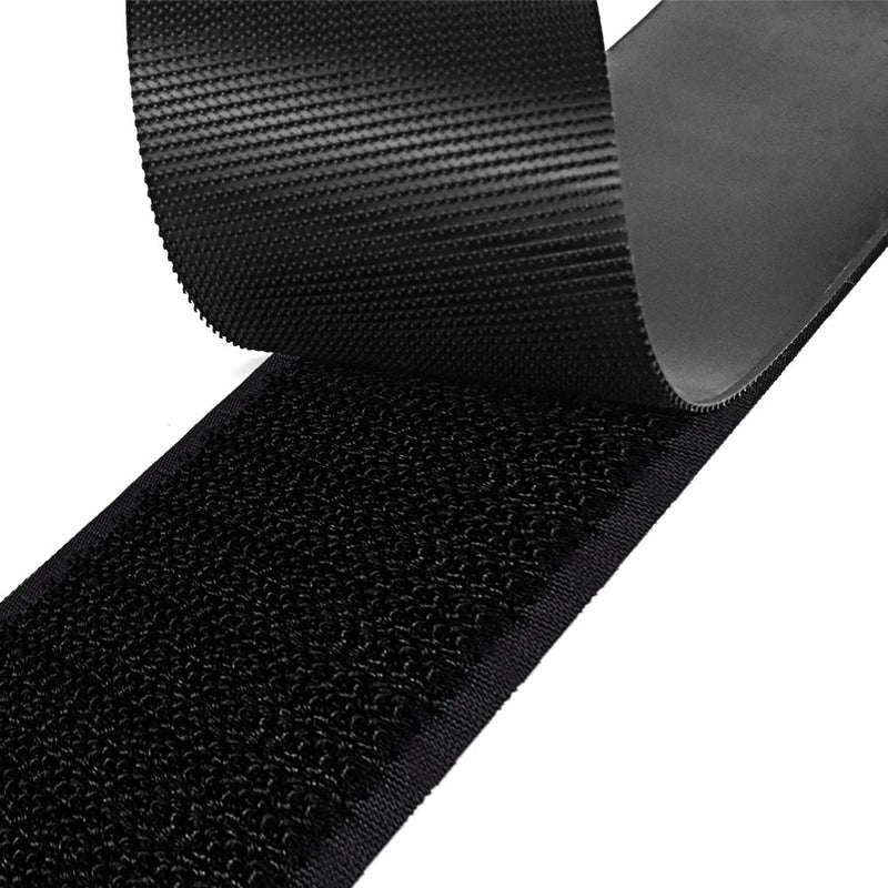 [Australia - AusPower] - SOON GO Self Adhesive Hook and Loop Tape Strips 1 Inch x 5 Yards Heavy Duty Industrial Strength Fasteners Indoor Outdoor Use Black 