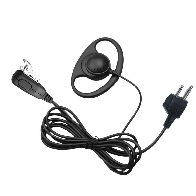 [Australia - AusPower] - Arama B108L02 Pro D Shape Ear Hook Earpiece Headset with PTT Mic for Midland Alan 2 Way Radio 