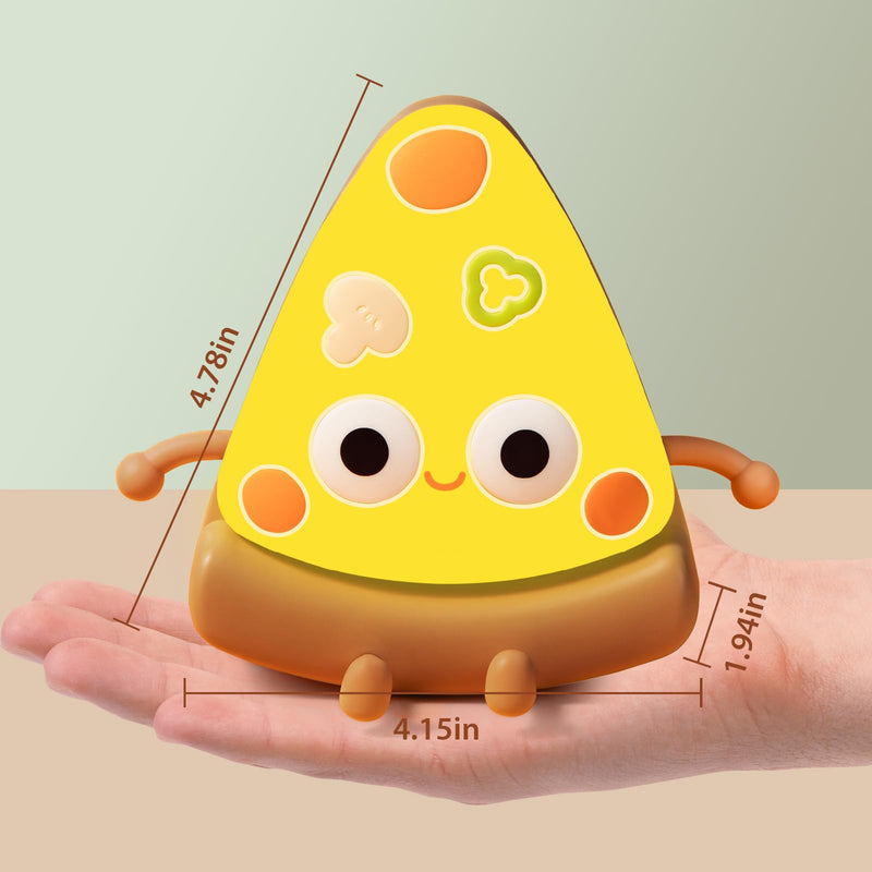 [Australia - AusPower] - QANYI Pizza Lamp, Personalized Yellow Food Decor Lights for Pizzeria Kitchen Restaurant Party Cool Home Desk Decoration, Funny Novelty Nightlight Gift for Kids 4 to 12 Year Old Boys Girls Adult 
