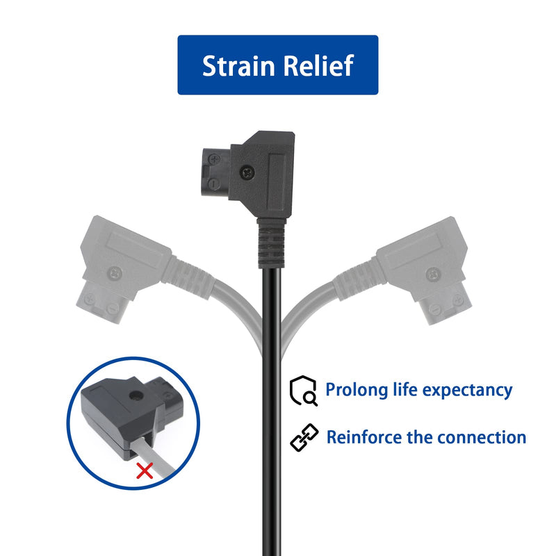 [Australia - AusPower] - Alvin's Cables D-tap Male to 4 Port D-Tap Female Coiled Splitter Cable for Anton Bauer V-Mount Battery coiled cable 1 to 4 