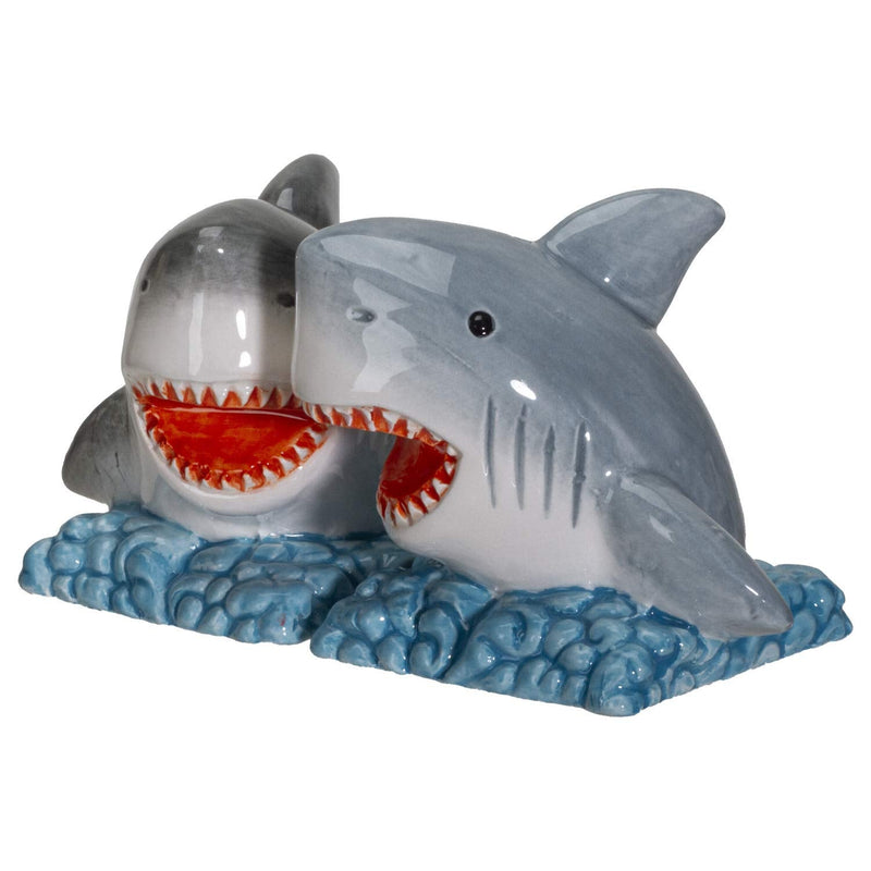 [Australia - AusPower] - Pacific Giftware Sharks on The Sea Ceramic Salt and Pepper Shakers Set 