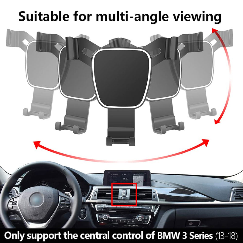 [Australia - AusPower] - LUNQIN Car Phone Holder for 2013-2018 BMW 3 Series Sedan 3GT 320i 330i BMW 4 Series 2014-2020 430i 440i F30 F32 Auto Accessories Navigation Bracket Interior Decoration Mobile Cell Phone Mount… for BMW 3 Series 2013-2018 / 4 Series 2014-2020 