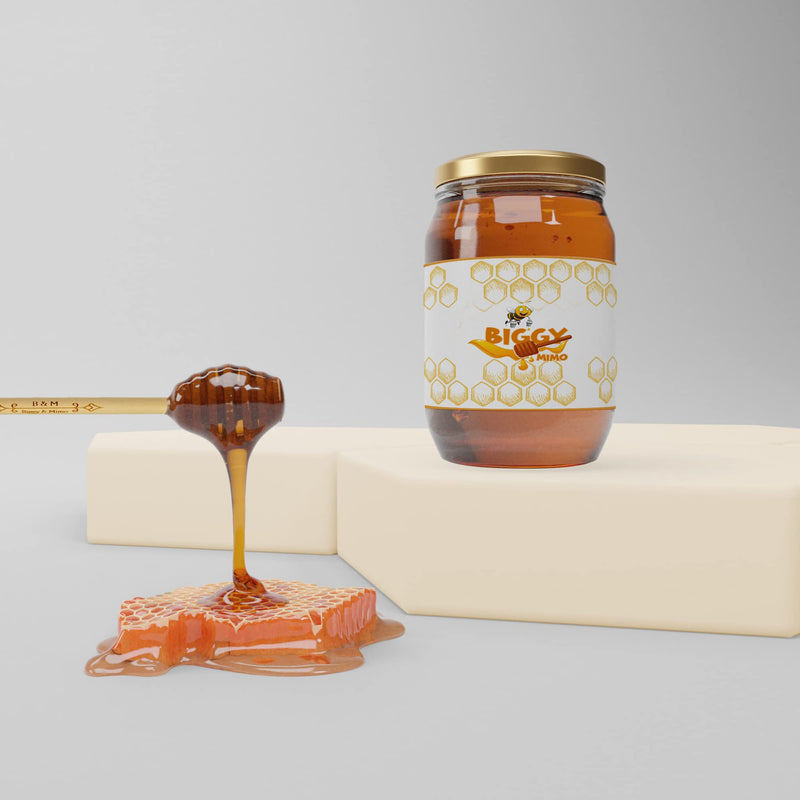 [Australia - AusPower] - BIGGY & MIMO Honey Dipper 6 Inch Stick For Honey, Honey Drizzler, Honey Favors, For Honey And Honey Jars 