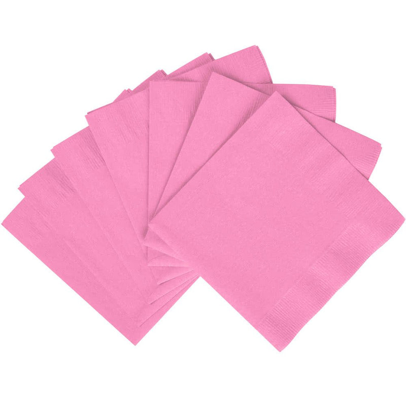 [Australia - AusPower] - Perfect Stix 2 Ply BEV Pink Napkin-200 Paper Cocktail Beverage Napkin, 2-Ply, Pink, 0.1" Height, 9.5" Width, 9.5" Length (Pack of 200) 