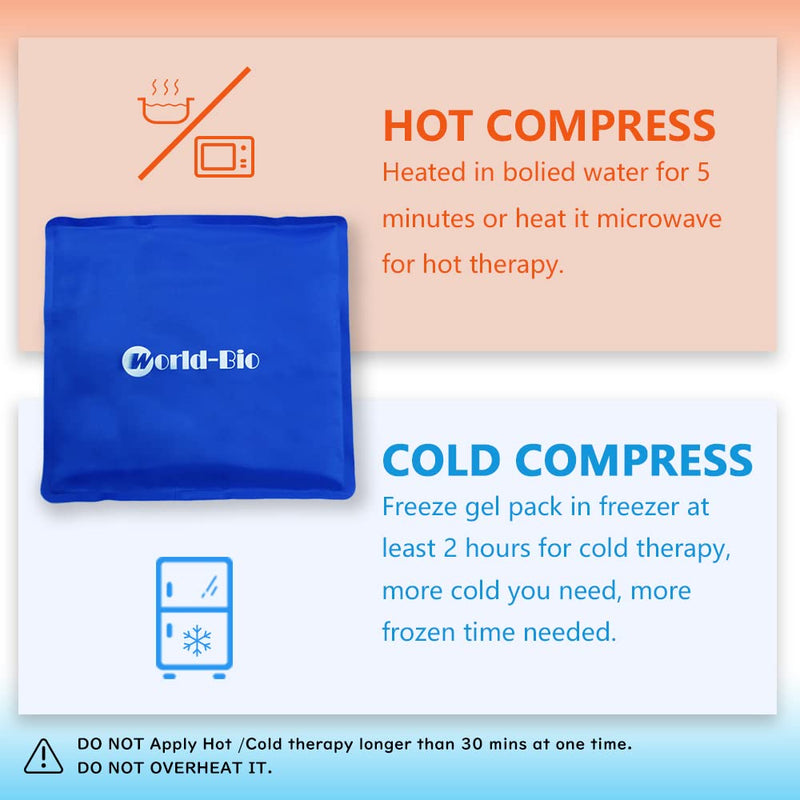 [Australia - AusPower] - Foot Ice Pack Wrap Reusable Ice Gel Pack for Plantar Fasciitis, Achilles Tendonitis, Heel Spurs, Sore Feet, Hot Cold Therapy Cold Pack Pain Relief for Sprains, Muscle Pain, Bruises, Injuries, Swelling 2 ice pack and 1 wrap - 6.3'' x 6.7'' 