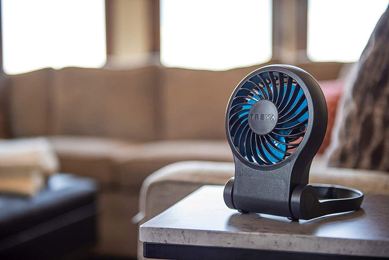 [Australia - AusPower] - Treva 3.5 Inch Portable Desk Fan with USB Port - Small, Compact, Powerful Airflow, AC Adapter Included 1 PACK USB FAN 