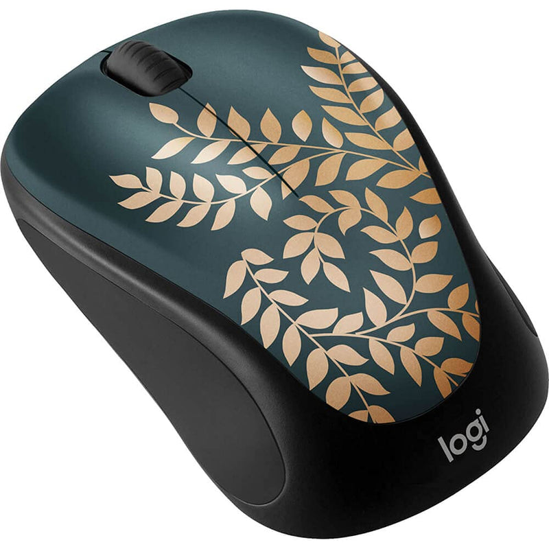 [Australia - AusPower] - Logitech - Design Collection Limited Edition Wireless Compact Mouse with Colorful Designs - Golden Garden 