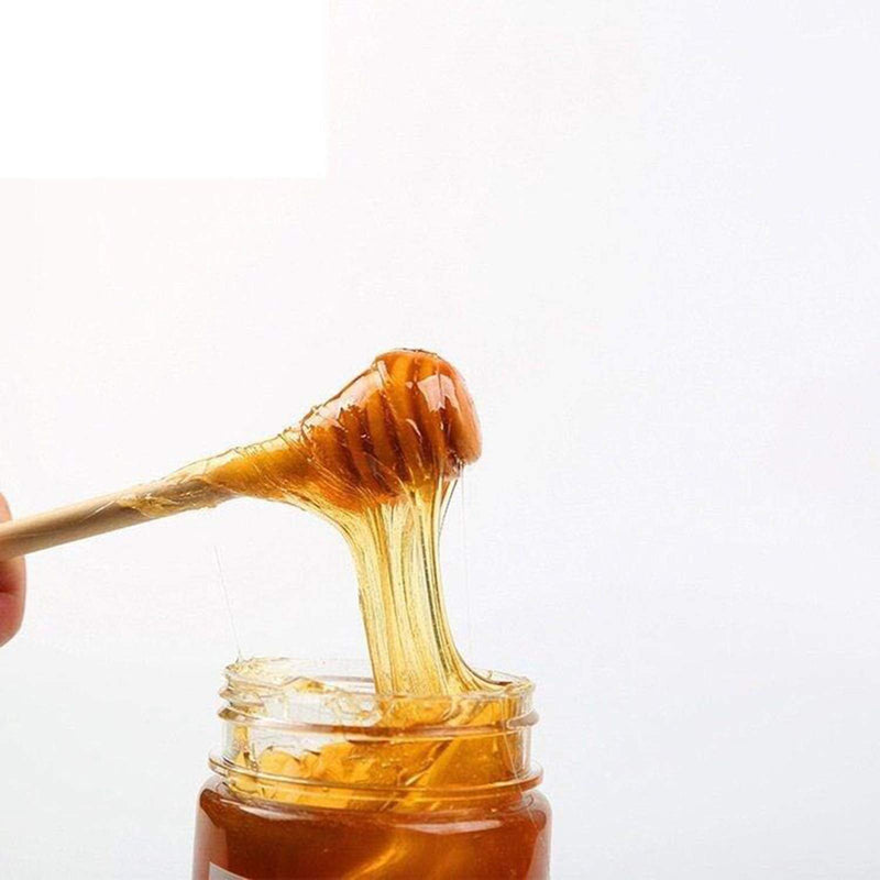 [Australia - AusPower] - 50 Pcs Wooden Honey Dipper Stick Collecting Dispensing Drizzling Jam Portable Wedding Party gift (6 inch) (50pcs) 50pcs 