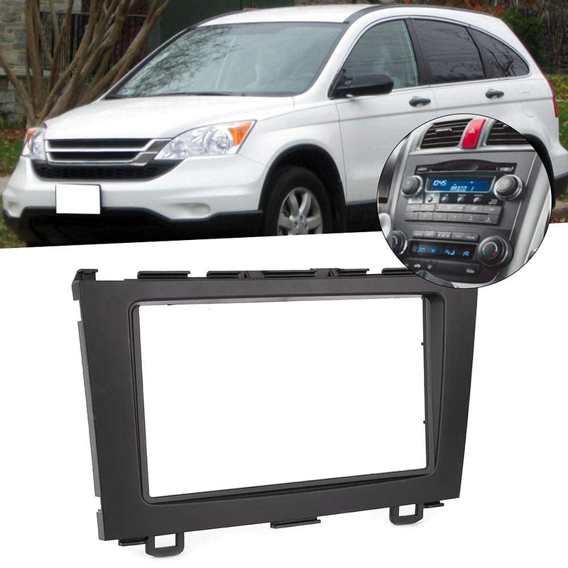 [Australia - AusPower] - Double Din Stereo Installation Kit Gorgeri Navigation Modified Frame Car DVD Stereo Radio Fascia Dash Panel 2 Din Frame Trim Kit Fit for Honda CRV 2007-2010 Car Band Coating Kit 