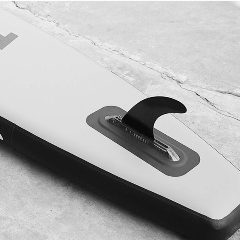 [Australia - AusPower] - DSHE Detachable Center Fin Black, Kayak Rudder Kit Skeg Tracking Fin Watershed Board for Inflatable Canoe, Stand Up Paddle SUP Boards, Surfboard 