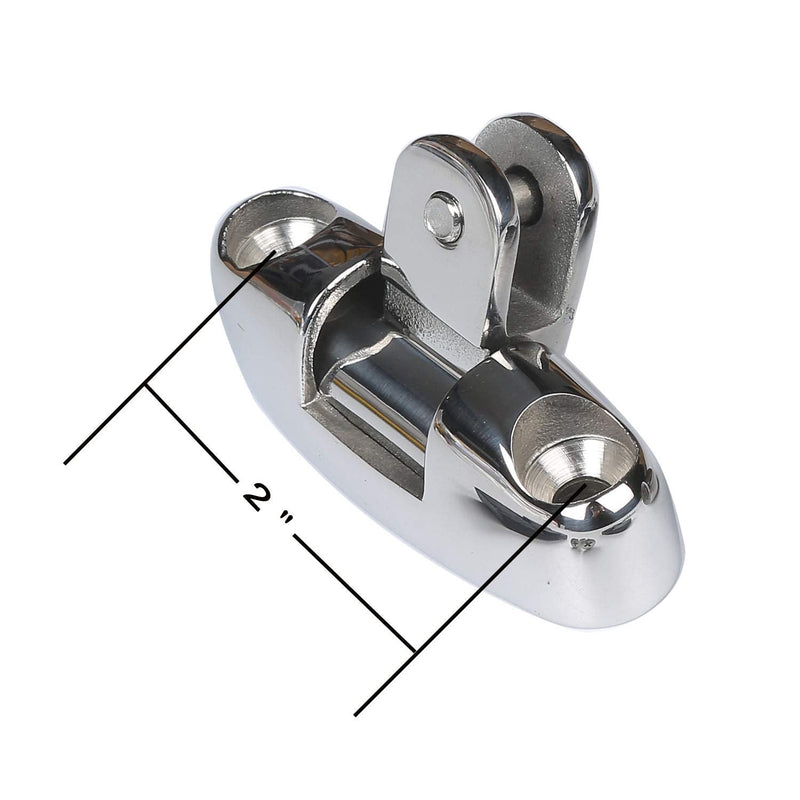 [Australia - AusPower] - MX Deck Hinge Swivel Mount Stainless,Bimini Side Mount Quick Release 2pcs 