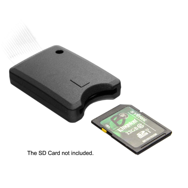 [Australia - AusPower] - Standard SD SDHC Memory Card Kit Male to SD Female Extension Soft Flat FPC Cable Extender 25cm 