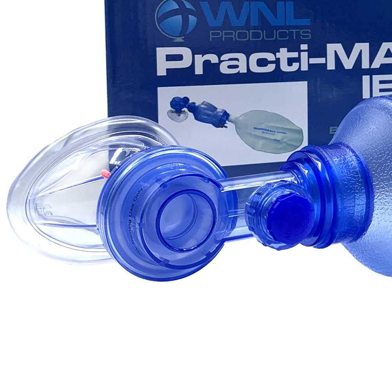 [Australia - AusPower] - WNL Products 5000IBVM-SINGLE Practi-Mask BVM Infant CPR Training Mask Includes 1 Infant CPR Training Practi-Mask, 1 Infant Bag Valve Squeeze Bag, 1 Reservoir Bag (Single - Infant) 