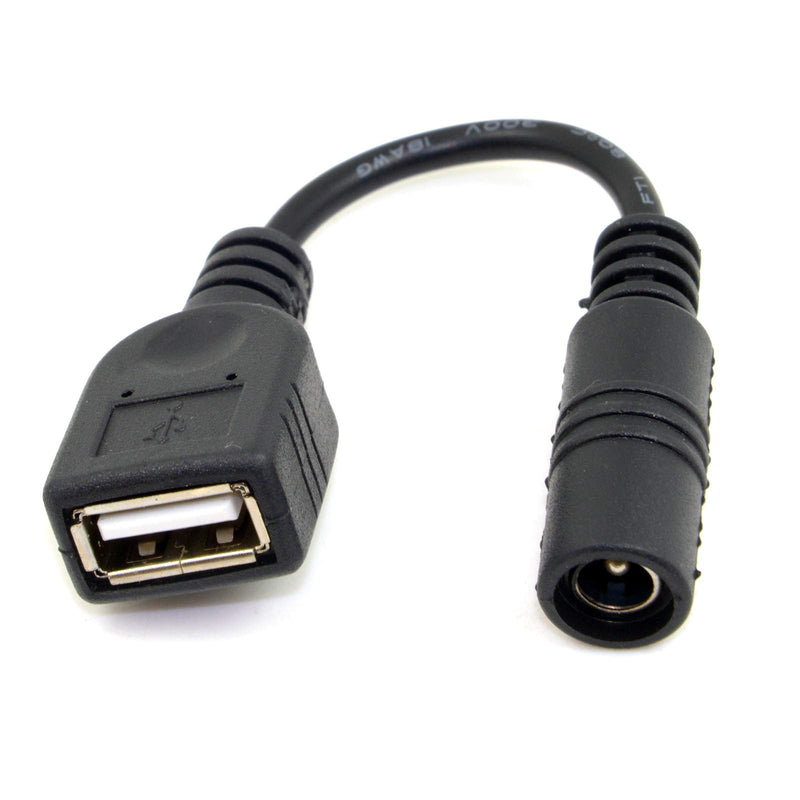 [Australia - AusPower] - Cablecc 5V USB Female to DC Power Jack 5.5 2.1mm Charge Adpter Cable for Cell Phone & Tablet Cablecc 