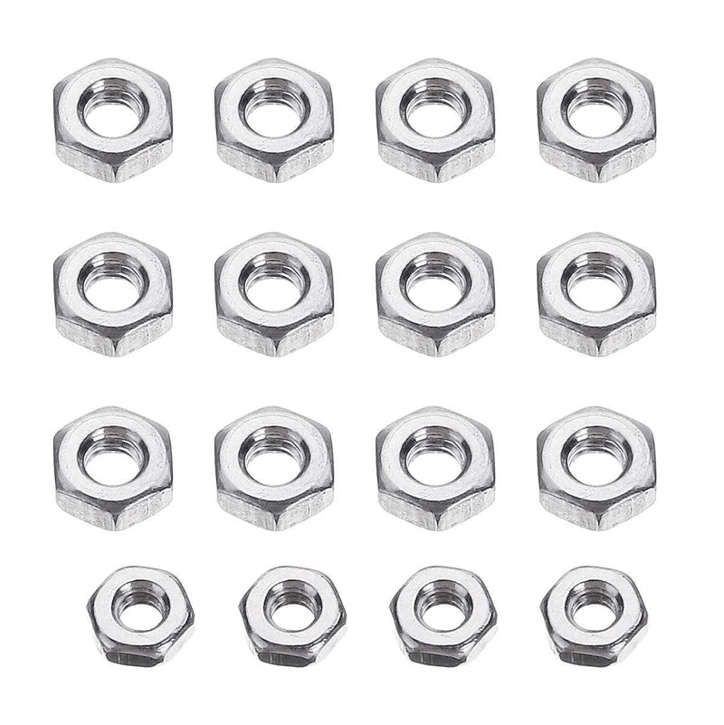 [Australia - AusPower] - 50pcs/set universal Turntable Headshell Cartridge Mounting Kit Stainless Steel Bolts Hex Socket Head Screws Nuts Set with mixed boxed. 