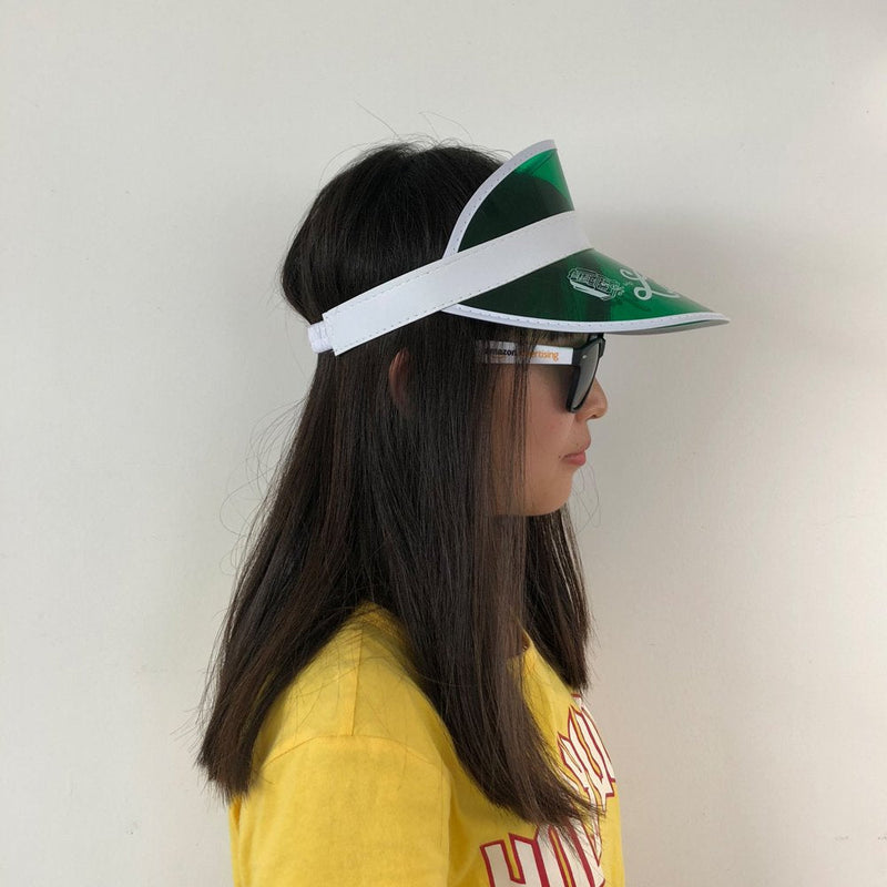 [Australia - AusPower] - Yuanhe 5PCS Las Vegas Green Dealer Visors,Costume Hat, One Size Fits Most,Expandable Headband 