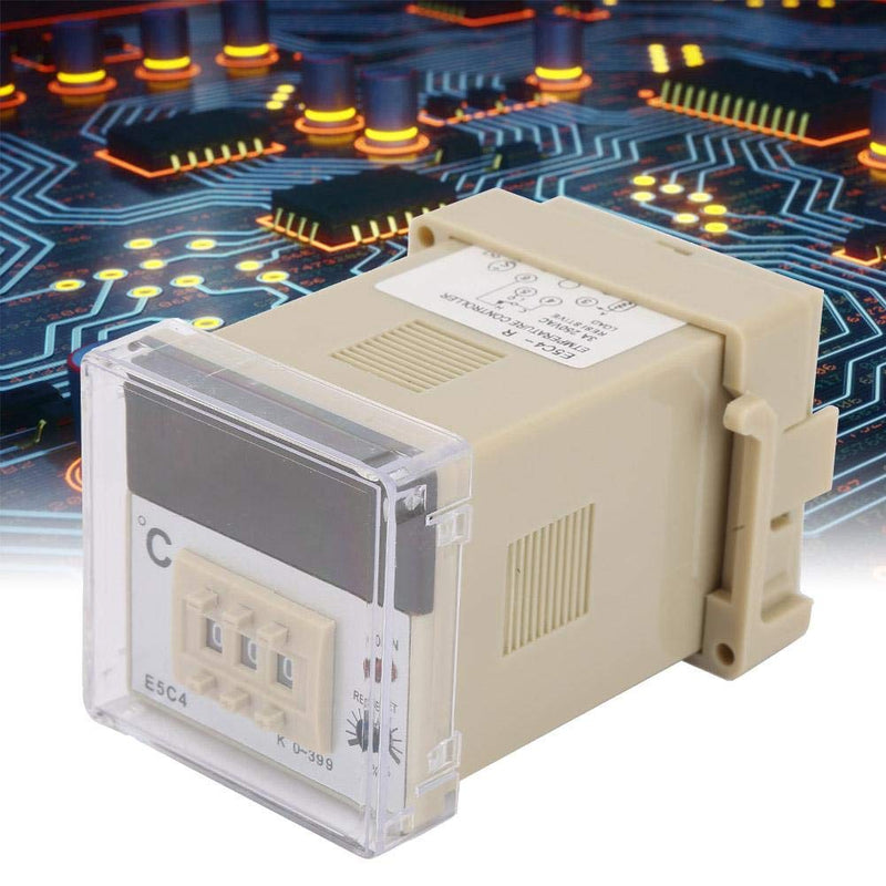 [Australia - AusPower] - E5C4-R Temperature Controller, 0~800℃ Digital Temperature Controller Thermostat Switch with K-Type Thermocouple Probe AC220V 5A 