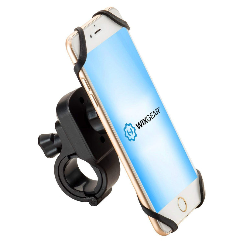 [Australia - AusPower] - Magnetic Bike Mount, WixGear Universal Magnetic Bicycle & Motorcycle Handlebar Phone Holder for Cell Phones and GPS with Fast Swift-Snap Technology, Magnetic Bike Phone Holder 
