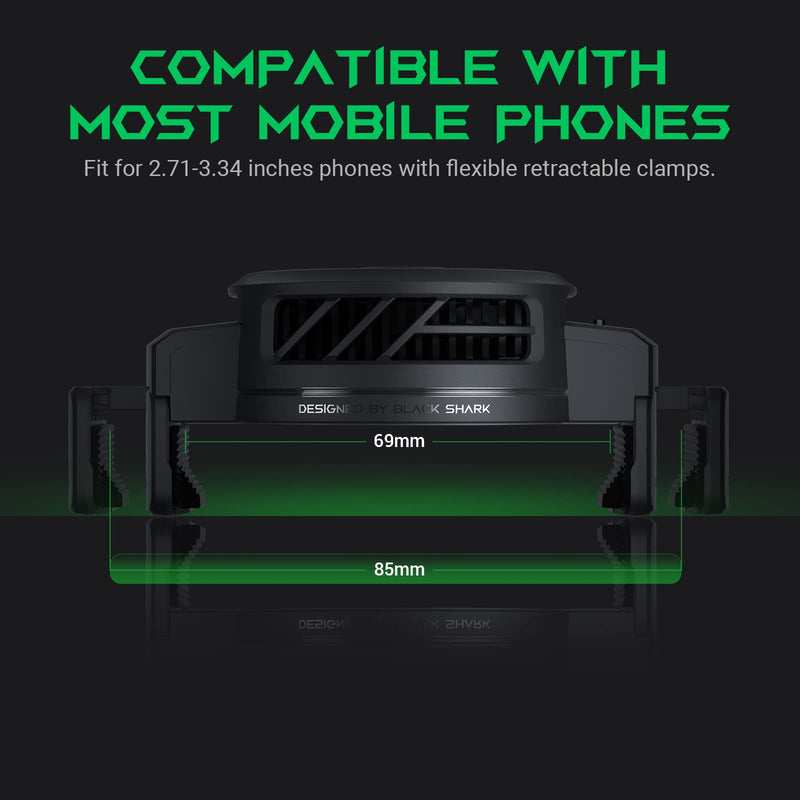[Australia - AusPower] - Black Shark Phone Cooler FunCooler 3, Mobile Phone Cooling Fan Lightweight Quiet Cellphone Radiator for 2.71-3.34 inches iPhone/Android Gaming 3 Lite Cooler 