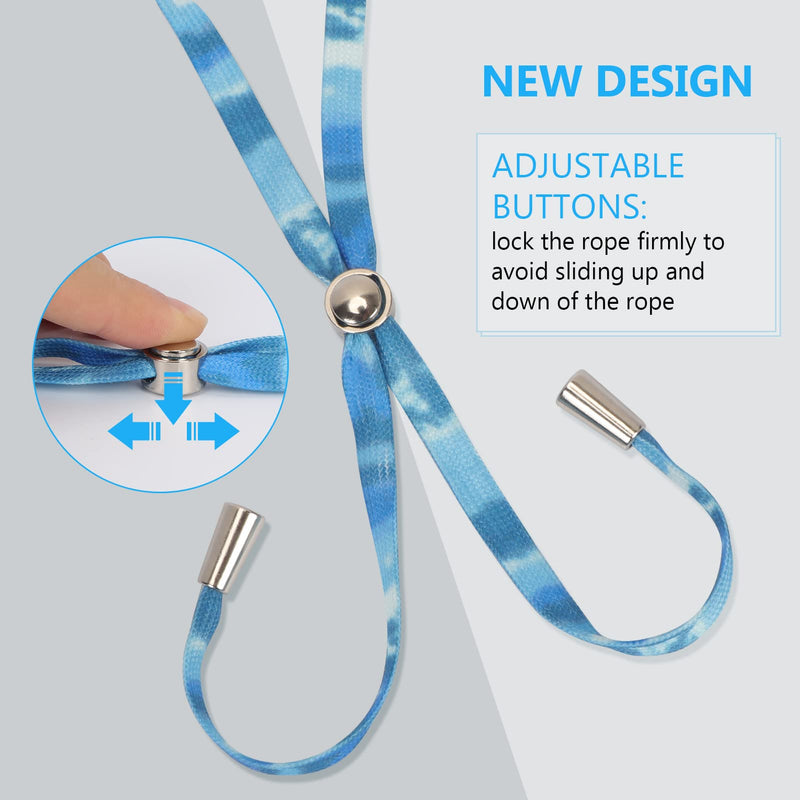 [Australia - AusPower] - Classycoo Cell Phone Lanyard 2 Pack Phone Lanyards for Around The Neck Universal Crossbody Phone Chain with Adjustable Detachable Neck Lanyard Compatible with iPhone, Galaxy and Most Smartphones-Blue Blue 