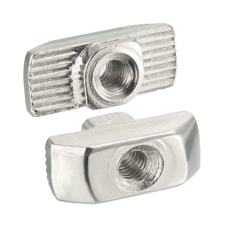 [Australia - AusPower] - uxcell Sliding T Slot Nuts, M4 Half Round Roll in T-Nut for 4040 Series Aluminum Extrusion Profile, Carbon Steel Nickel-Plated, Pack of 10 