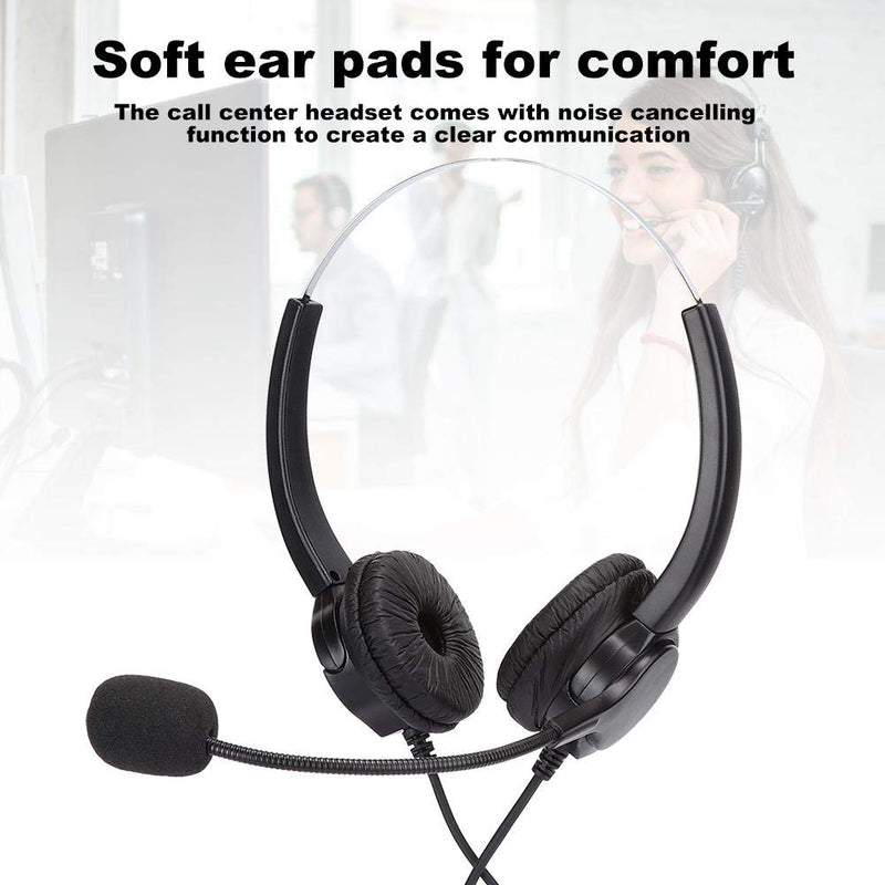 [Australia - AusPower] - Sutinna Headset with Microphone, omnidirectional Headset, Headset, for The Office, for Telephone Advisory Services, 