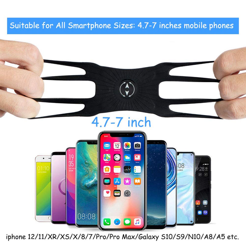 [Australia - AusPower] - 360° Rotatable Running Phone Armband 4-7 inch| Universal Bike Phone Mount Holder/Motorcycle Phone Mount | Compatible with iPhone 12 11 Pro Max X XR XS 8 7 6 6s Plus,Galaxy S20 S10 S9 S8 Plus 