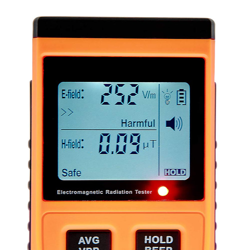 [Australia - AusPower] - Electromagnetic Radiation Tester Digital Electromagnetic Radiation Detector Dosimeter Tester EMF Meter Counter 