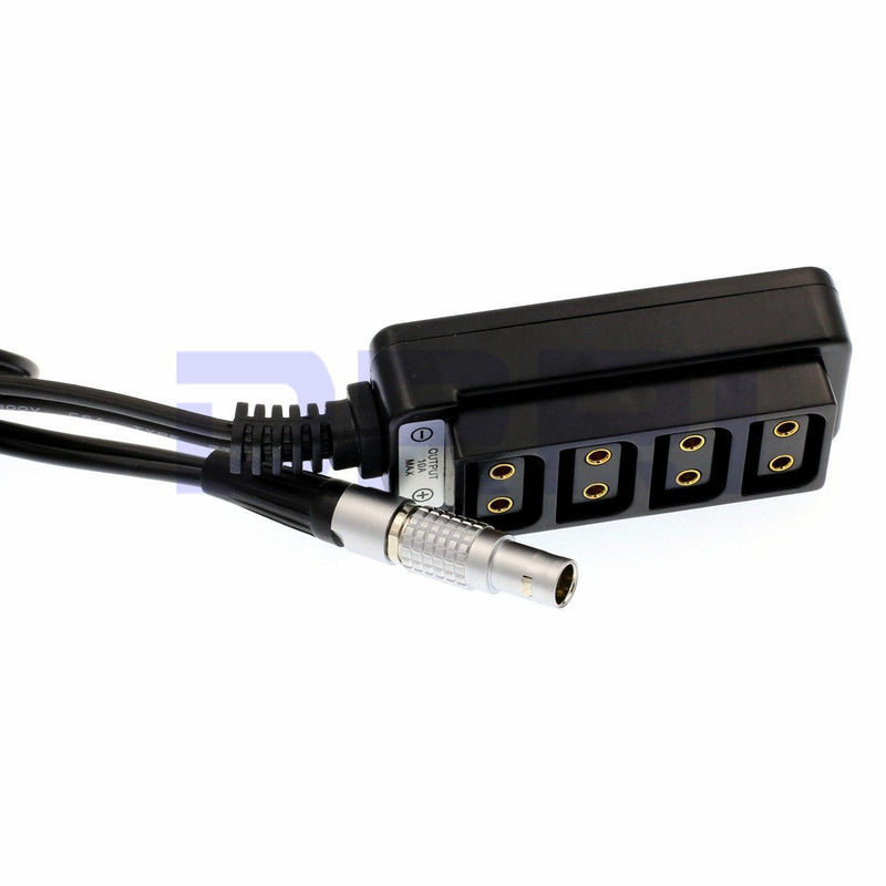 [Australia - AusPower] - DRRI Straight 0B 2pin Male to 4-port Female Hub Adapter Cable for ARRI ALEXA/Red Sony camera 