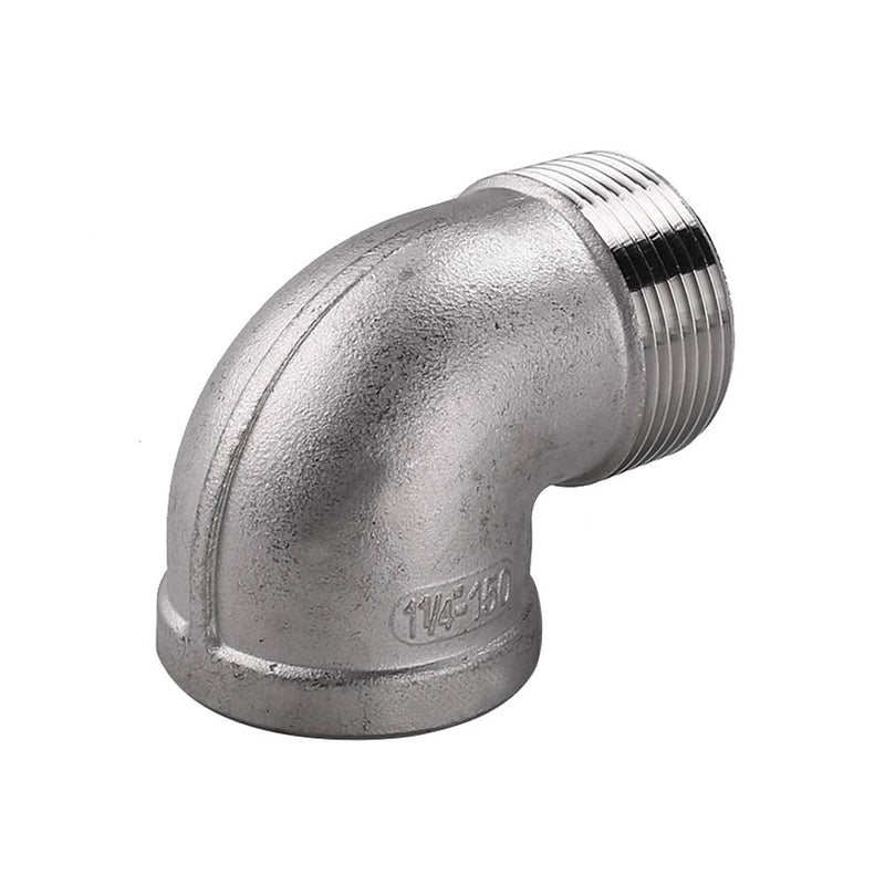 [Australia - AusPower] - Avanty Stainless Steel 304 Cast Pipe Fitting, 90 Degree Street Elbow, 1" NPT Male x 1" NPT Female 