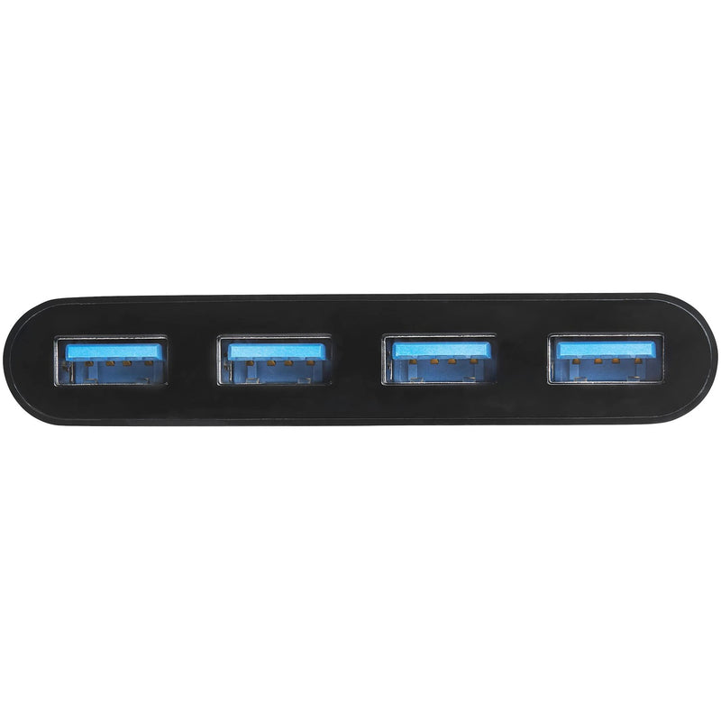 [Australia - AusPower] - StarTech.com 4-Port USB-C Hub - Portable USB-C to 4X USB-A Hub - Bus-Powered USB 3.1 Gen 1 Type-C Hub - USB 3.0 Port Expander (HB30C4AB) 0.6"x1.6"x3.1" Black 