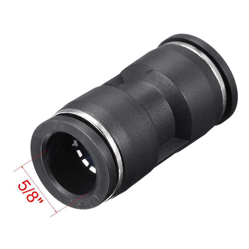 [Australia - AusPower] - uxcell Plastic Straight Union Push to Connect Tube Fitting 16mm OD Push Fit Lock 4pcs 