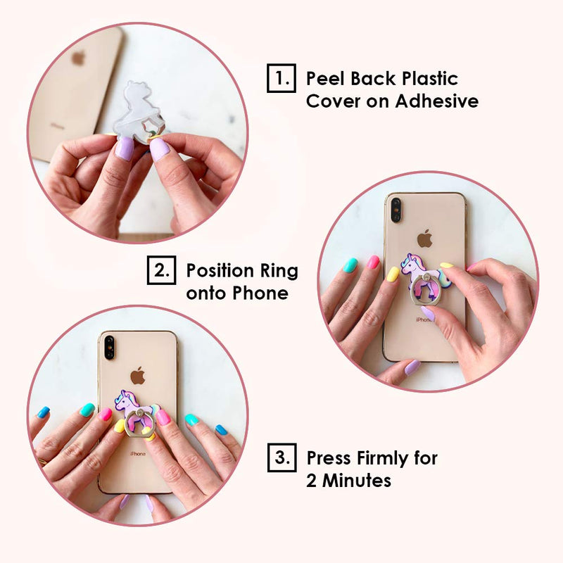 [Australia - AusPower] - Velvet Caviar Cell Phone Ring Holder - Finger Ring & Stand - Improves Phone Grip Compatible with iPhone, Galaxy, Most Smartphones (Iced Coffee) Iced Coffee 