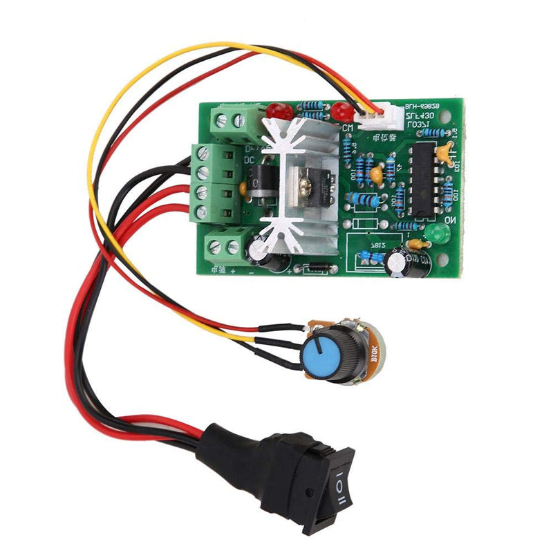 [Australia - AusPower] - PWM Motor Speed Controller,5-30V DC 6A/150W Speed Regulation Adjustable DC Brush Motor Speed Controller Reversing Switch 
